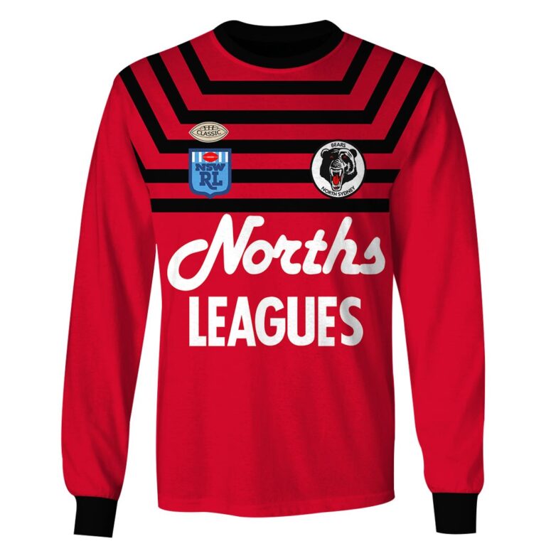 Personalize North Sydney Bears 1991 ARL/NRL Vintage Retro Jersey
