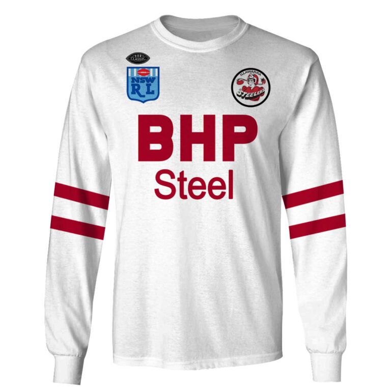 Personalize Illawarra Steelers 1987 ARL/NRL Vintage Retro White Away Jersey