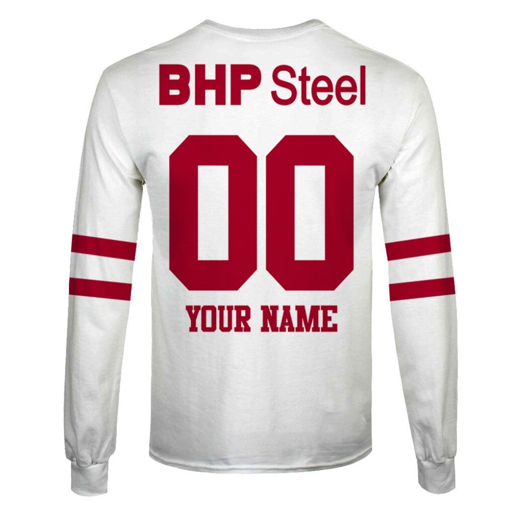 Personalize Illawarra Steelers 1987 ARL/NRL Vintage Retro White Away Jersey
