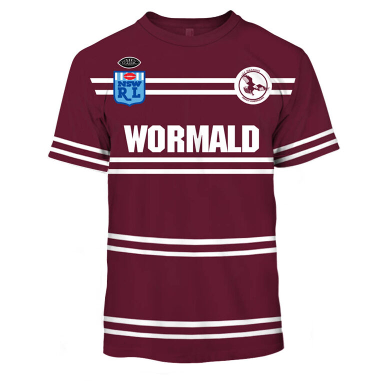 Personalize Manly Sea Eagles 1987 ARL/NRL Vintage Retro Jersey