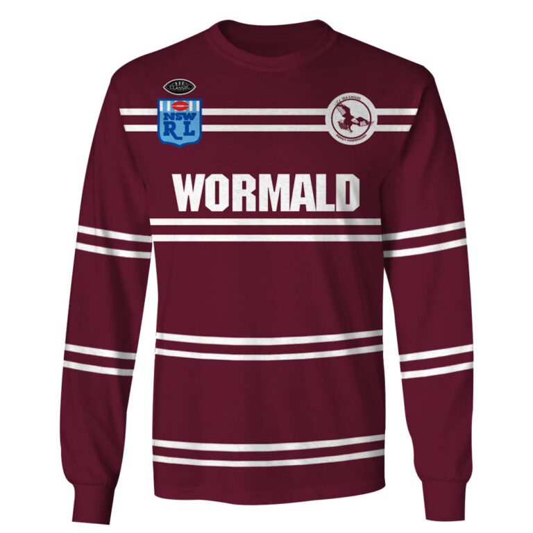 Personalize Manly Sea Eagles 1987 ARL/NRL Vintage Retro Jersey