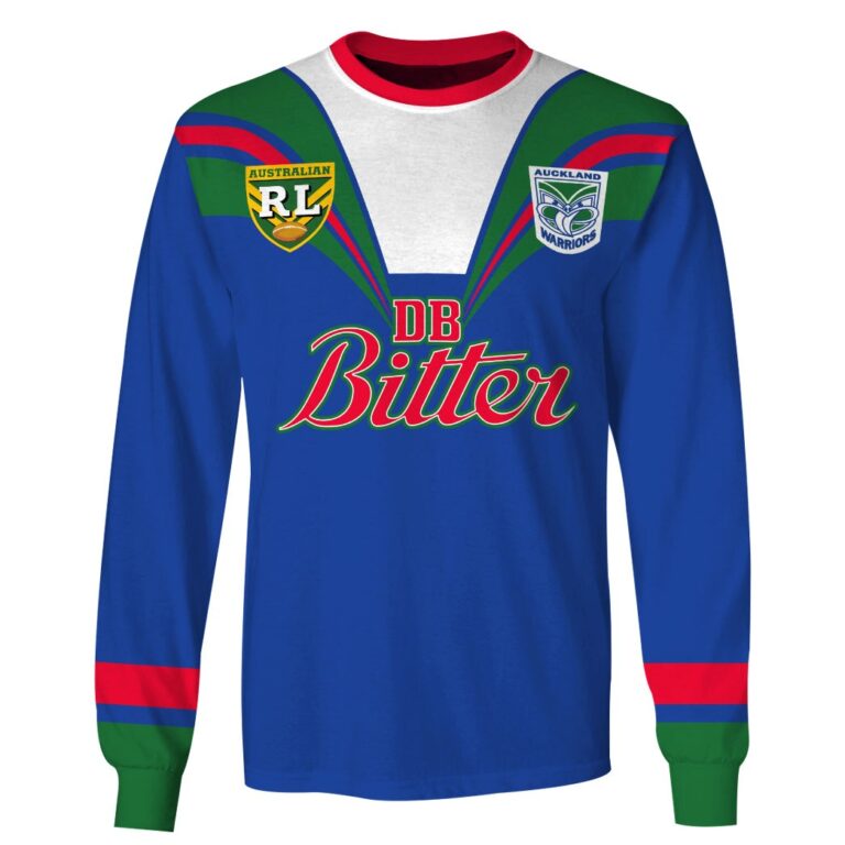 Personalize 1995 Auckland New Zealand Warriors Rugby League Home Jersey