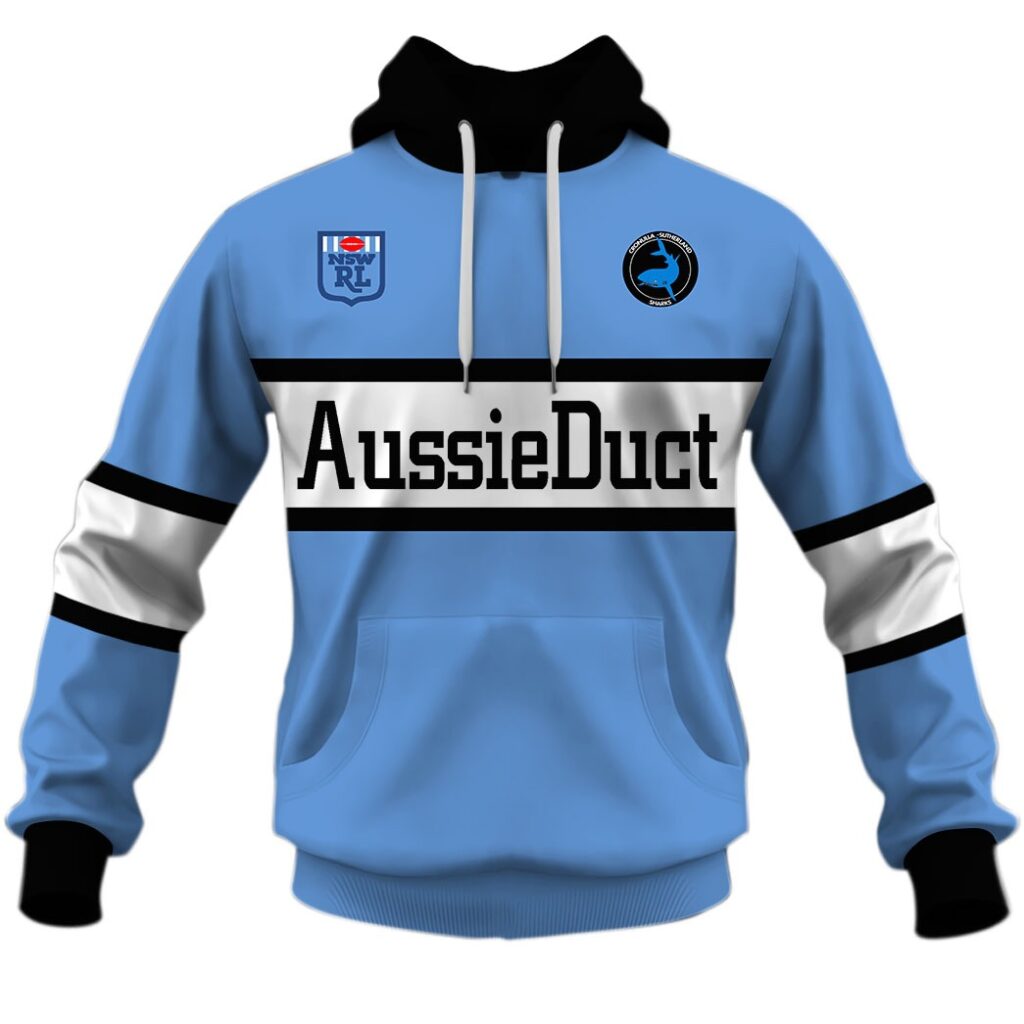 Personalize Cronulla Sharks 1988 ARL/NRL Retro Heritage Classic Jersey