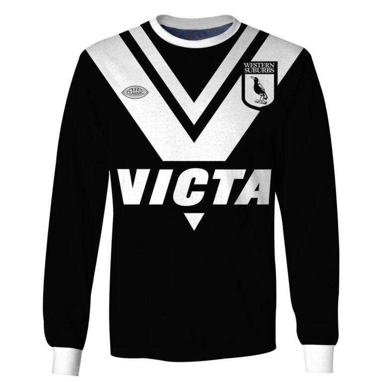 Personalize Western Suburbs Magpies 1978 ARL/NRL Retro Jersey BNWT Heritage