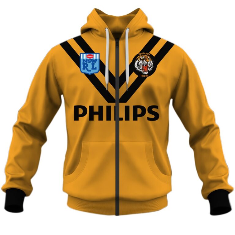 Personalize Balmain Tigers 1989 ARL/NRL Vintage Retro Heritage Jersey
