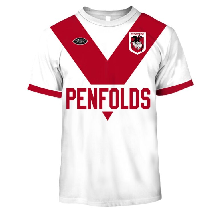 Personalize St George Dragons 1979 ARL/NRL Vintage Retro Heritage Jersey