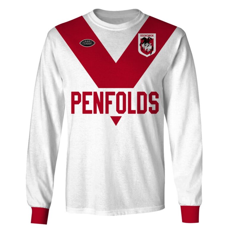 Personalize St George Dragons 1979 ARL/NRL Vintage Retro Heritage Jersey