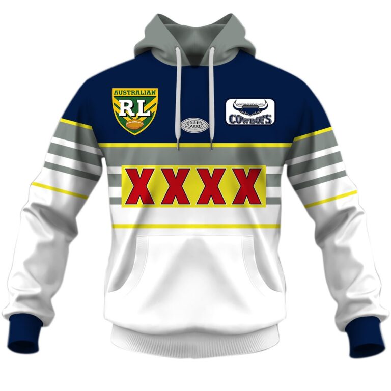Personalize North Queensland Cowboys 1995 ARL/NRL Vintage Retro Heritage Jersey