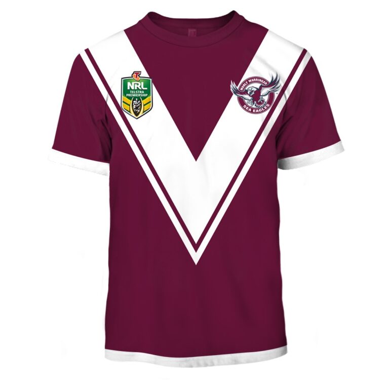 Personalize Vintage 1998 NRL Manly Warringah Sea Eagles Home Jersey
