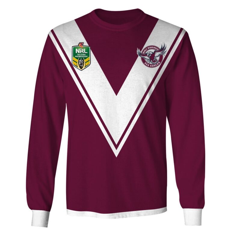 Personalize Vintage 1998 NRL Manly Warringah Sea Eagles Home Jersey