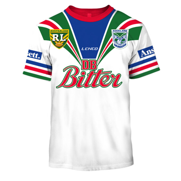 Personalize 1995 Auckland New Zealand Warriors Rugby League Away Jersey