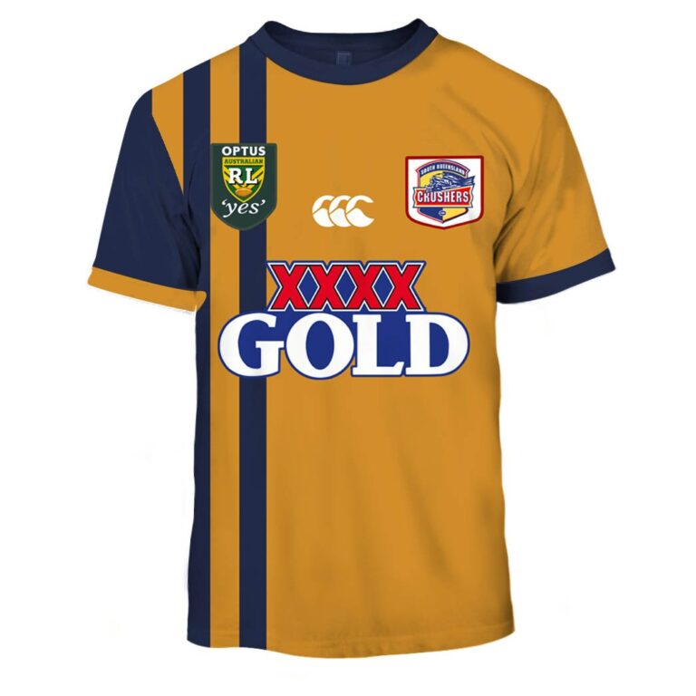 Personalize South Queensland Crushers 1995 Retro Rugby League Jersey