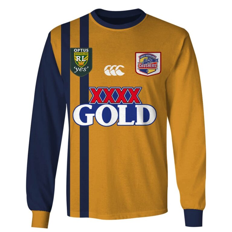 Personalize South Queensland Crushers 1995 Retro Rugby League Jersey