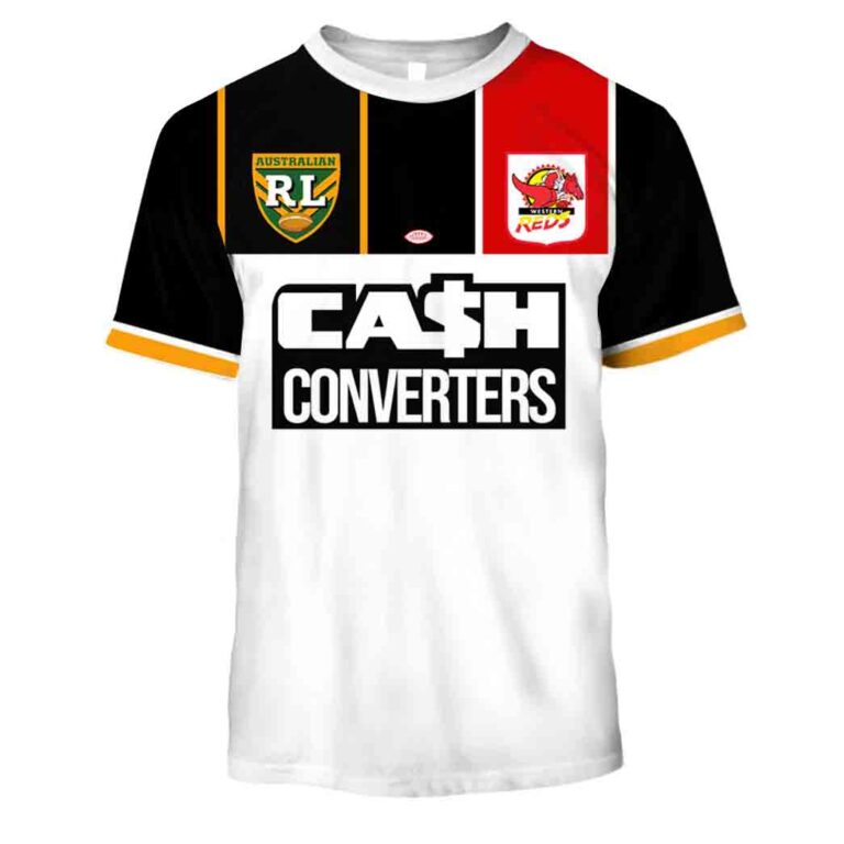 Personalize Vintage 1995 NRL Western Reds Retro Jersey