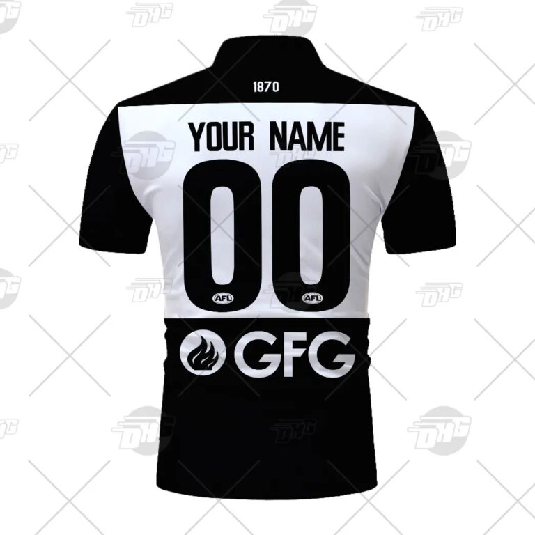AFL Port Adelaide Power Custom Name Number 2021 Home Guernsey Polo Shirt