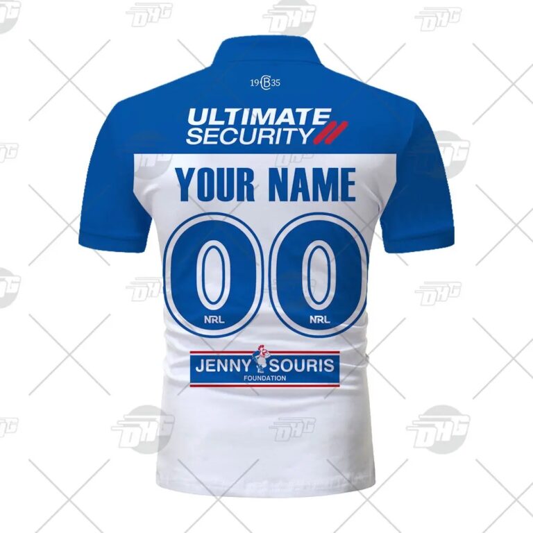 NRL Canterbury-Bankstown Bulldogs Custom Name Numbers 2021 Home Jersey Polo Shirt