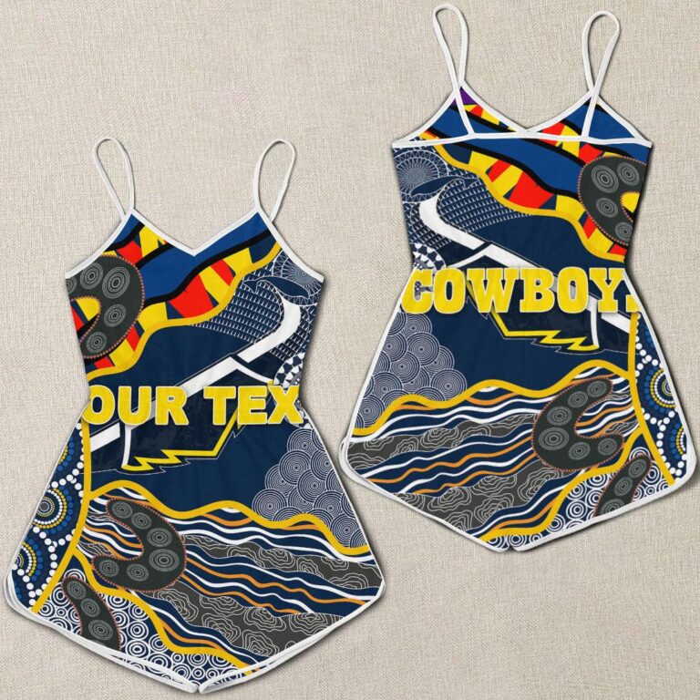 NRL (Custom) North Queensland Cowboys Anzac Day Limited - Rugby Team Women Rompers