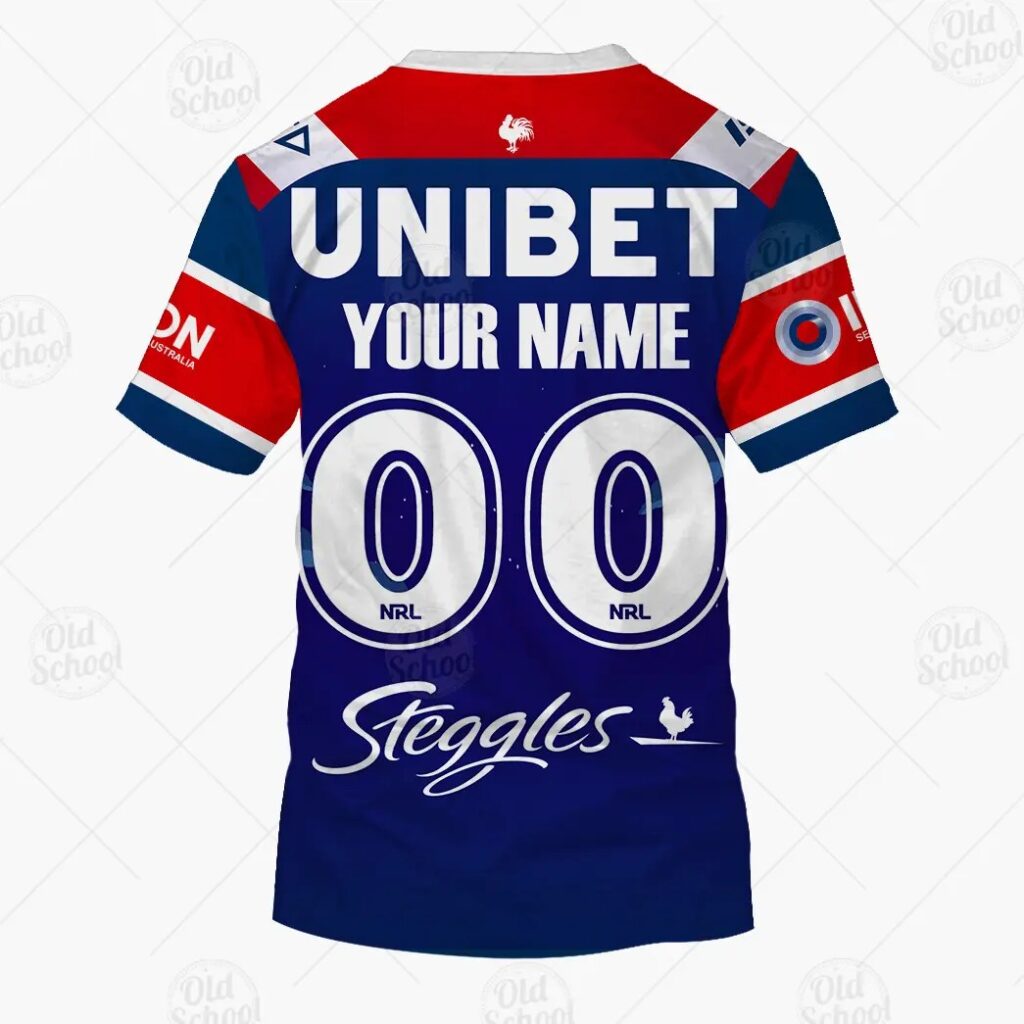 NRL Sydney Roosters Custom Name Number x The Simpsons 2020 Halloween T-Shirt