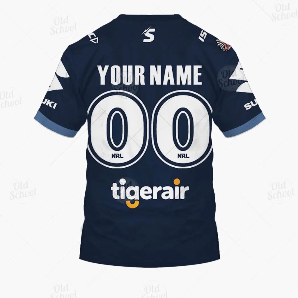 NRL Melbourne Storm Custom Name Number ANZAC Day T-Shirt