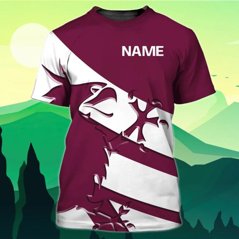 NRL Manly Warringah Sea Eagles Custom Name T-Shirt