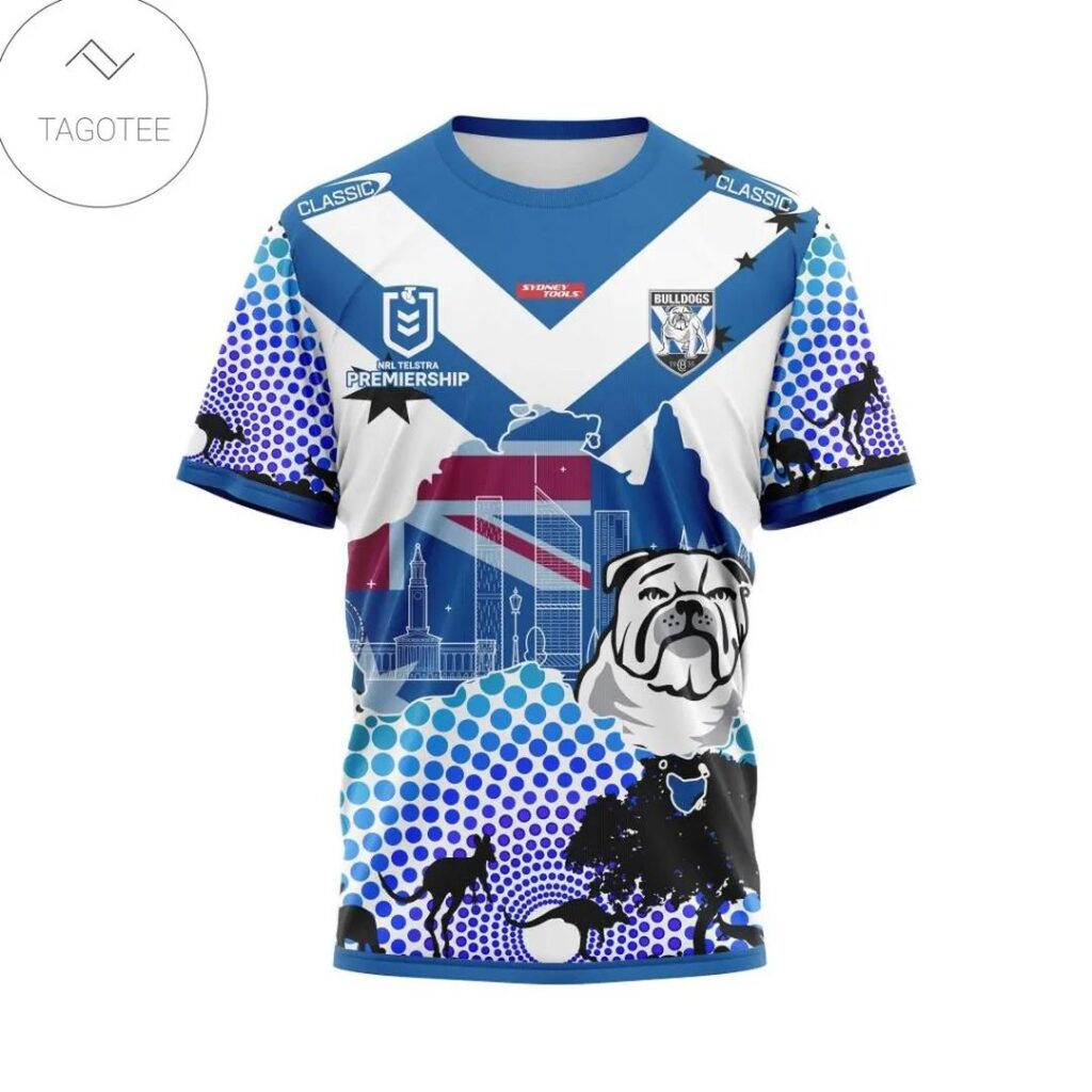 NRL Canterbury-Bankstown Bulldogs Custom Name Number Special Style T-Shirt