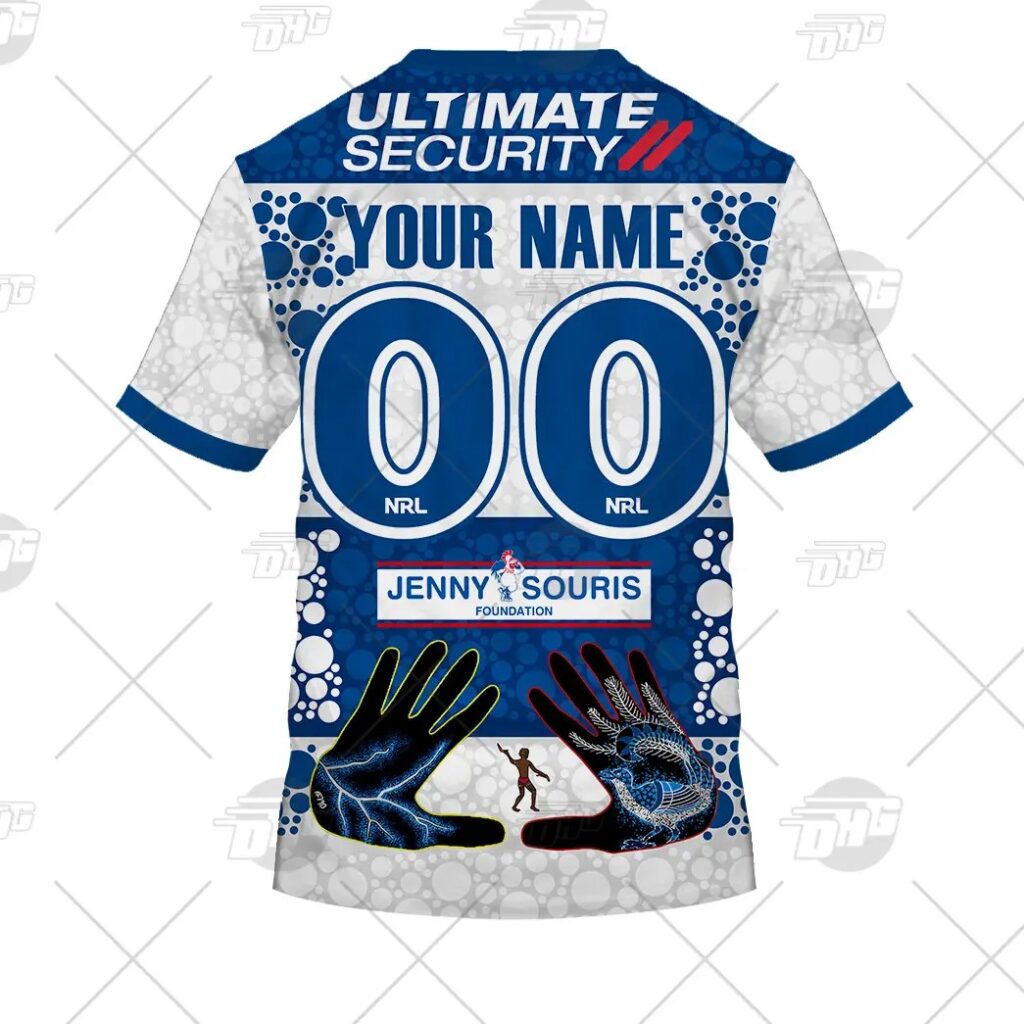 NRL Canterbury-Bankstown Bulldogs Custom Name Number On Field Indigenous Jersey 2021 T-Shirt