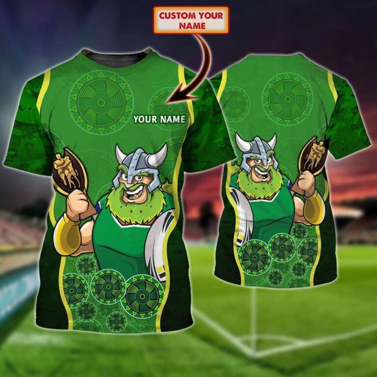 NRL Canberra Raiders Custom Name Indigenous T-Shirt