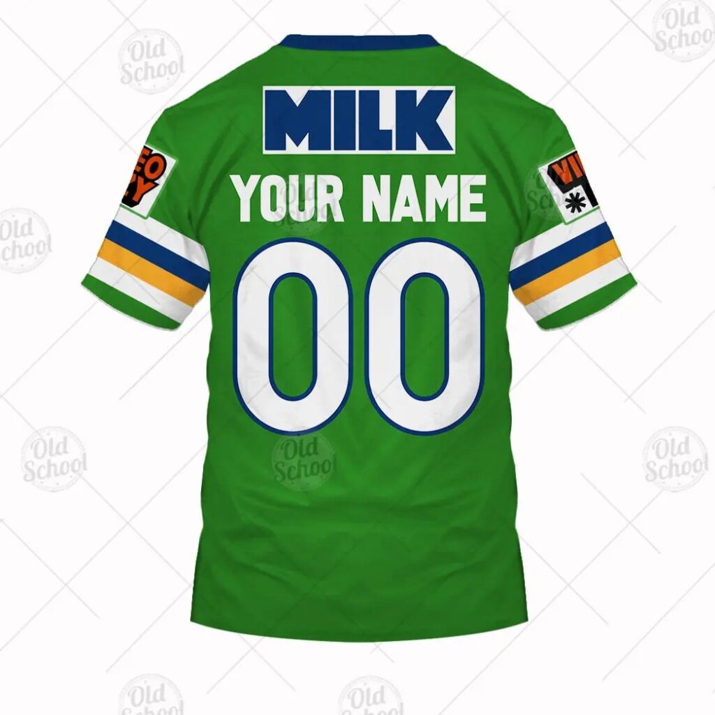 NRL Canberra Raiders Custom Name Number 1994 Vintage T-Shirt
