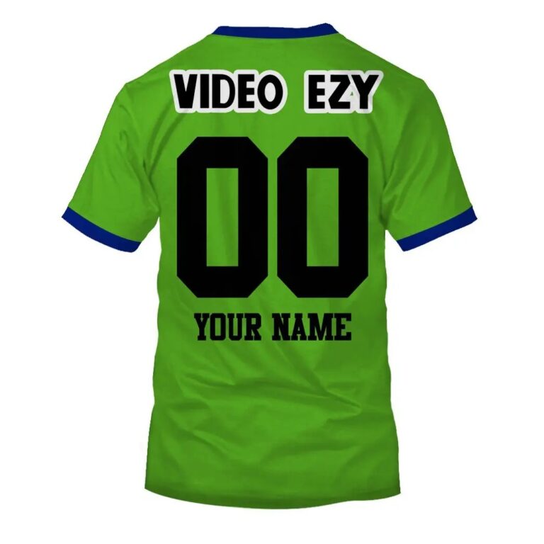 NRL Canberra Raiders Custom Name Number 1990 Video Ezy Vintage Retro Heritage T-Shirt