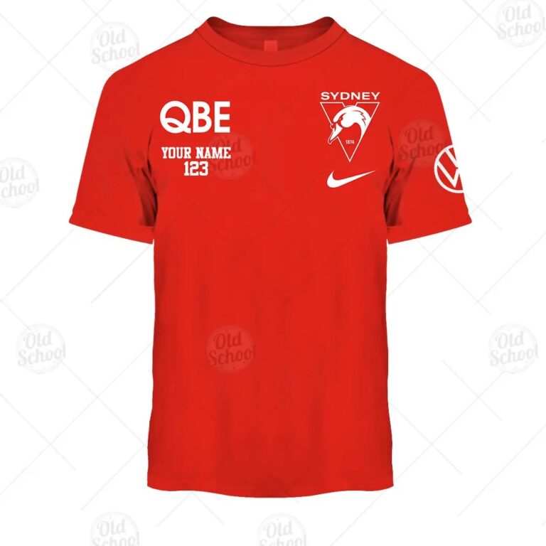 AFL Sydney Swans Custom Name Number 2021 T-Shirt