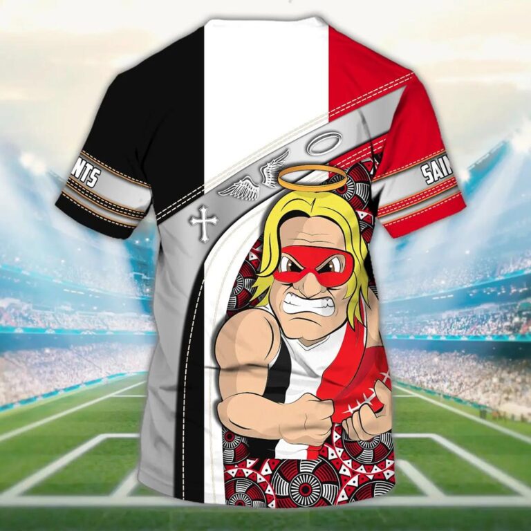 AFL St Kilda Saints Custom Name T-Shirt V1