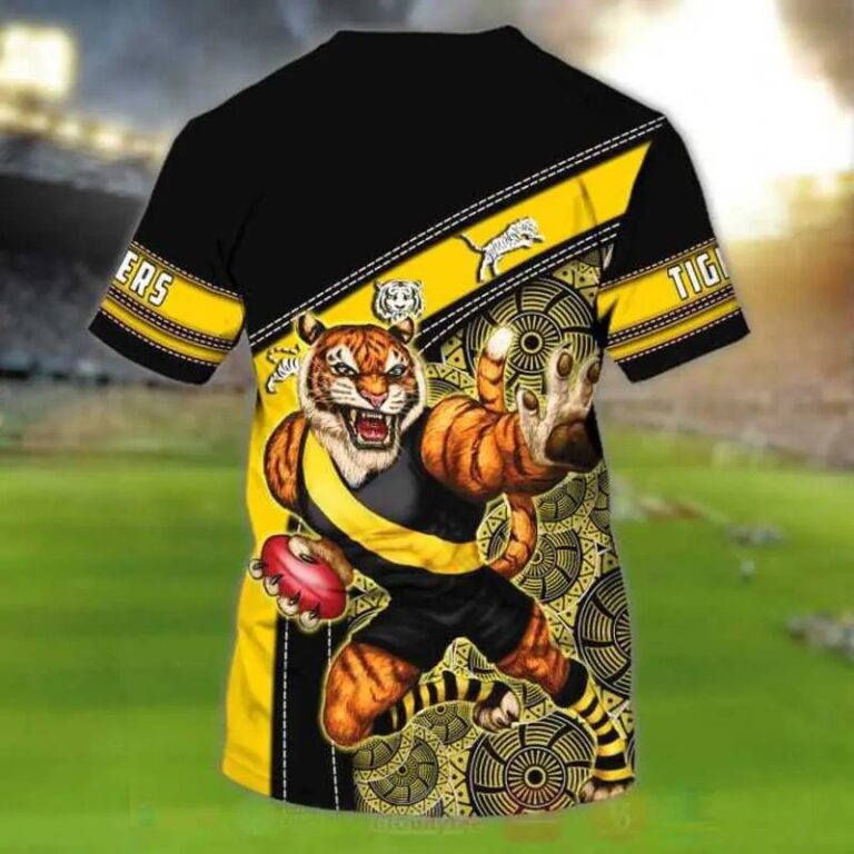 AFL Richmond Tigers Custom Name Mascot T-Shirt