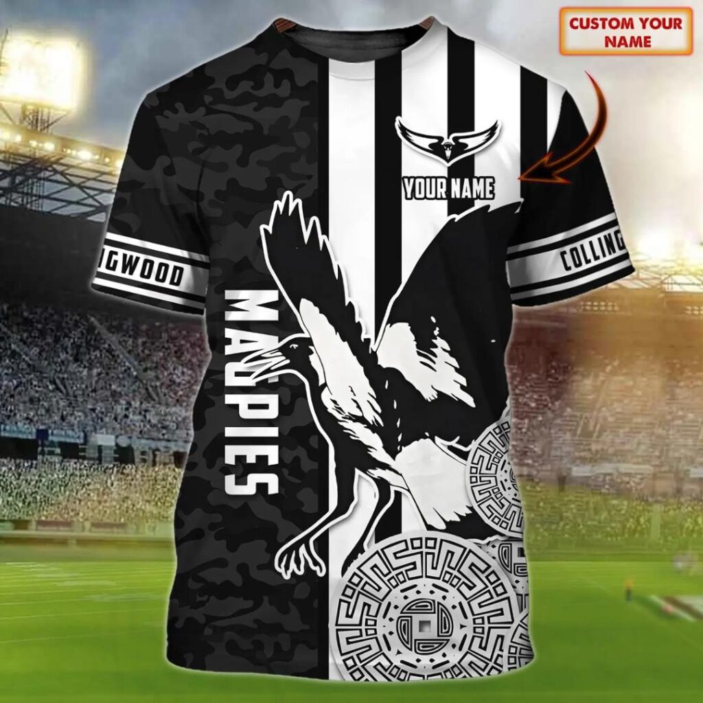 AFL Collingwood Magpies Custom Name T-Shirt