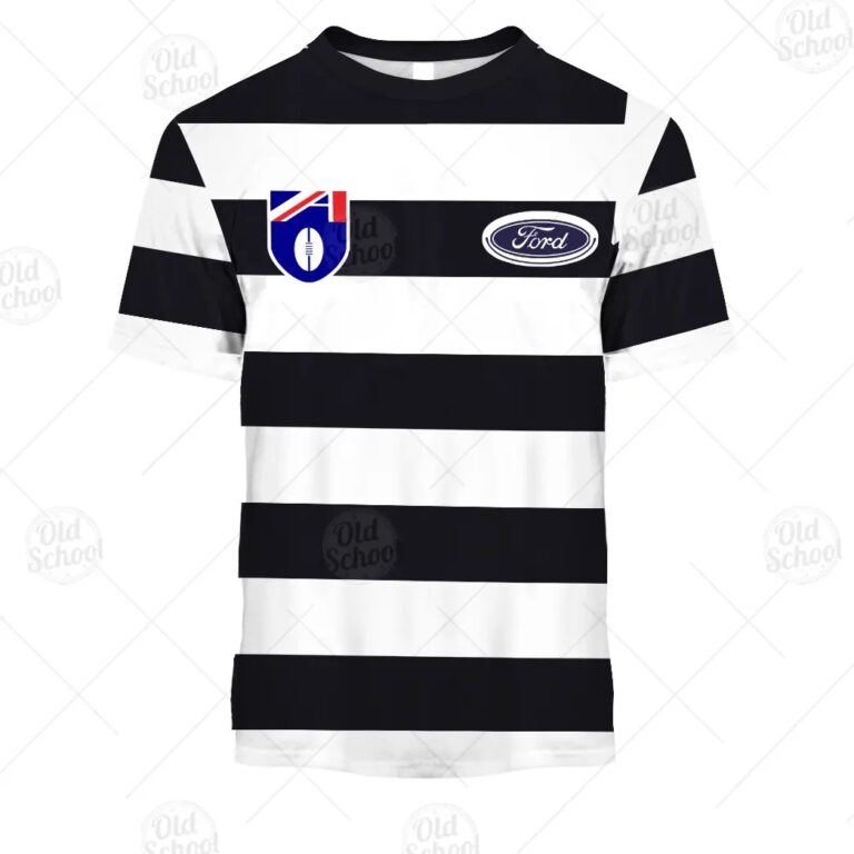AFL Geelong Cats Custom Name Number Vintage Guernsey 1992 HERITAGE T-Shirt