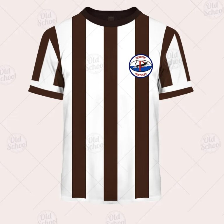 NRL Penrith Panthers Custom Name Number Vintage Jersey 1973 Heritage T-Shirt