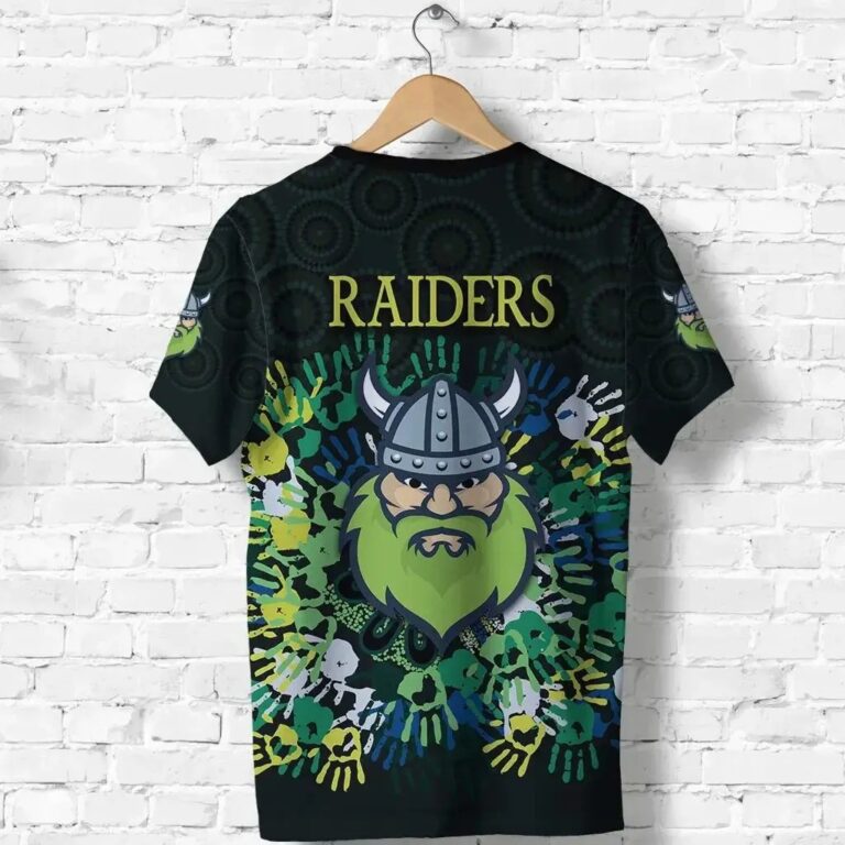 NRL Canberra Raiders Custom Name Indigenous T-Shirt