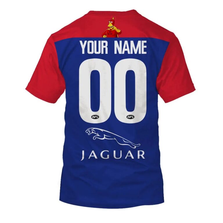 AFL Melbourne Demons Custom Name Number The Simpsons T-Shirt