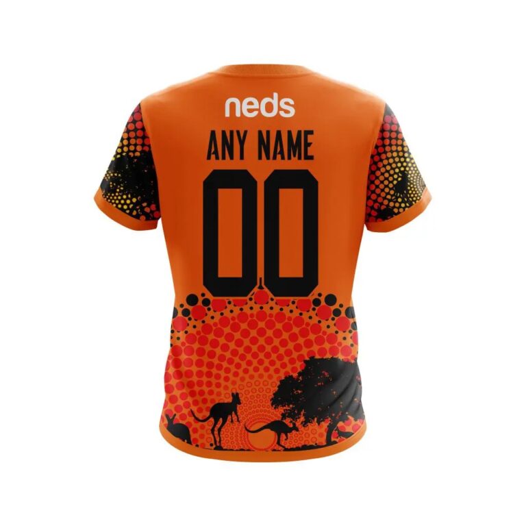 NRL Wests Tigers Custom Name Number Australia’s Day T-Shirt
