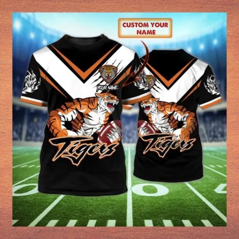 NRL Wests Tigers Custom Name T-Shirt