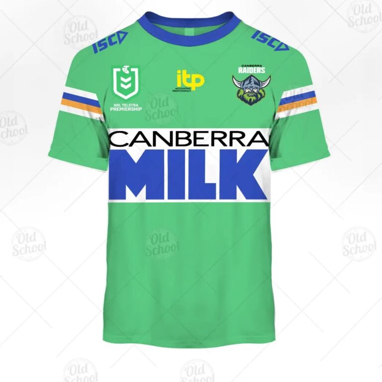 NRL Canberra Raiders Custom Name Number 2021 Heritage T-Shirt