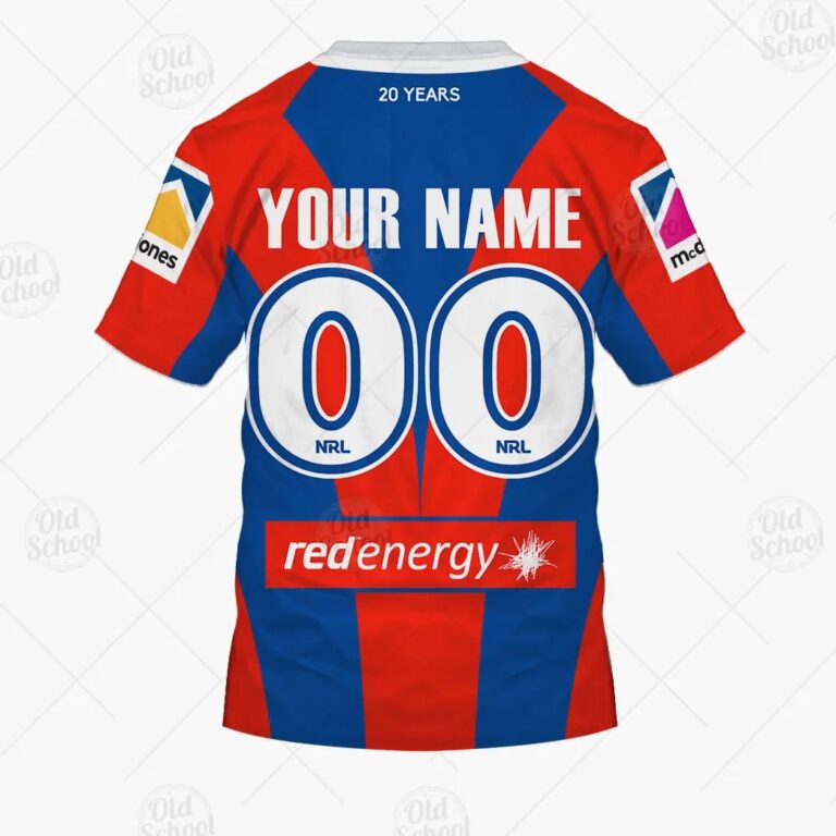 NRL Newcastle Knights Custom Name Number 2021 Heritage T-Shirt