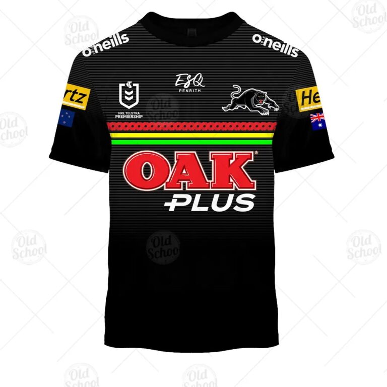 NRL Penrith Panthers Custom Name Number 2021 ANZAC T-Shirt