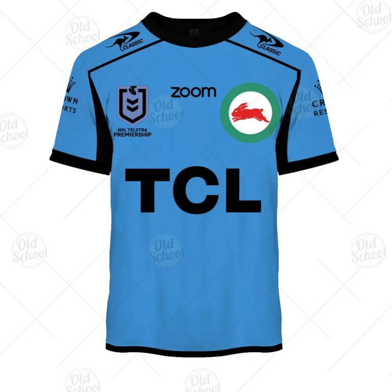 NRL South Sydney Rabbitohs Custom Name Number 2021 ANZAC RAAF T-Shirt