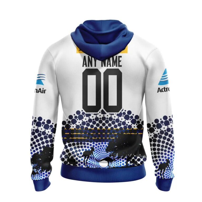 NRL Parramatta Eels Custom Name Number Australia’s Day Zip Up Hoodie