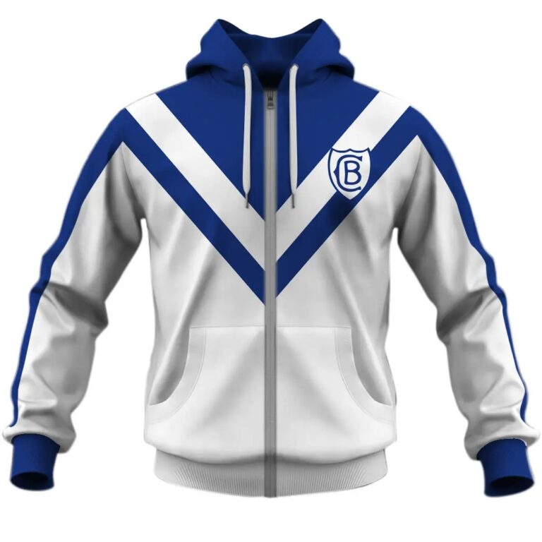 NRL Canterbury-Bankstown Bulldogs Custom Name Number Vintage Retro Jersey 1967 Zip Up Hoodie