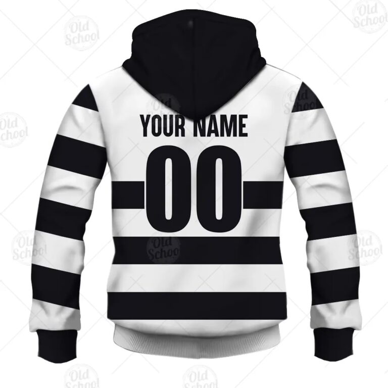 AFL Geelong Cats Custom Name Number Vintage Guernsey 1992 HERITAGE Zip Up Hoodie