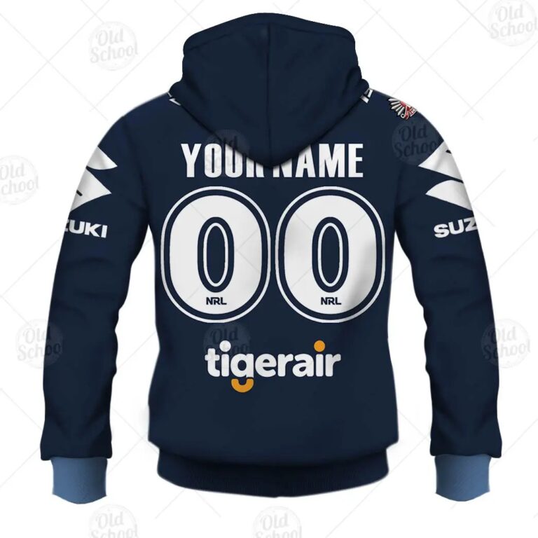 NRL Melbourne Storm Custom Name Number ANZAC Day Zip Up Hoodie
