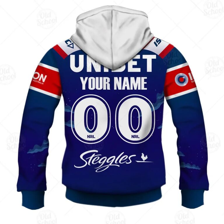 NRL Sydney Roosters Custom Name Number x The Simpsons 2020 Halloween Zip Up Hoodie