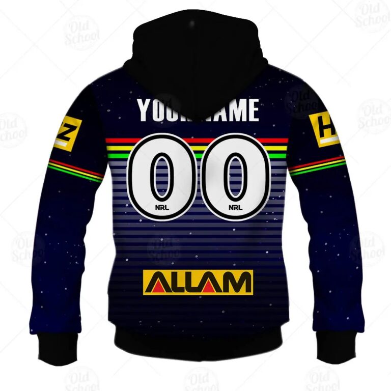 NRL Penrith Panthers Custom Name Number x The Simpsons 2020 Halloween Zip Up Hoodie