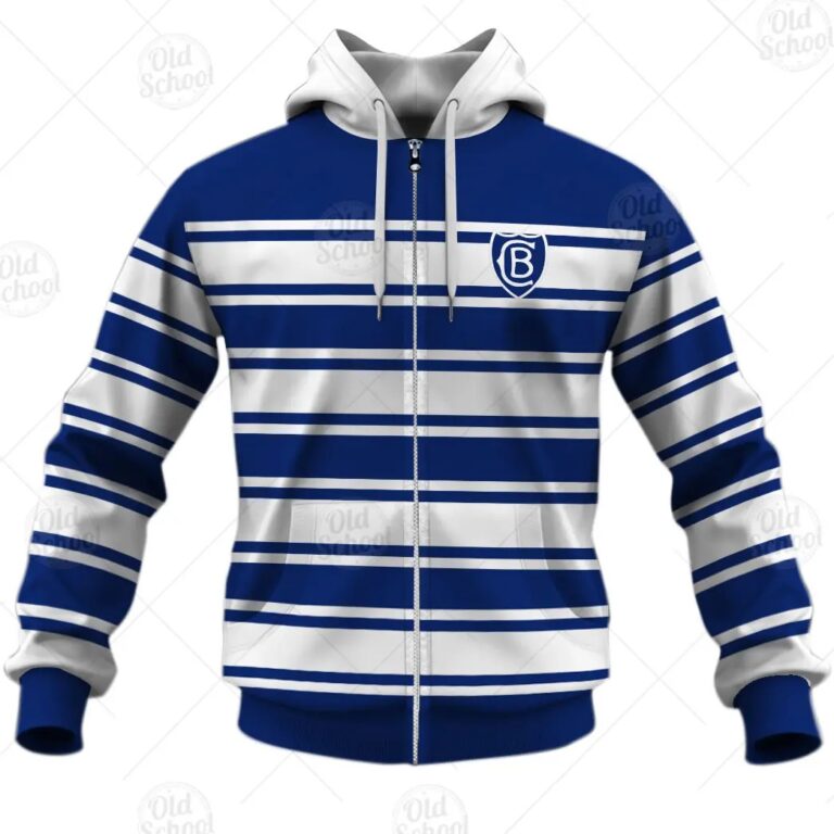 NRL Canterbury-Bankstown Bulldogs Custom Name Number 1938 Vintage Retro Zip Up Hoodie